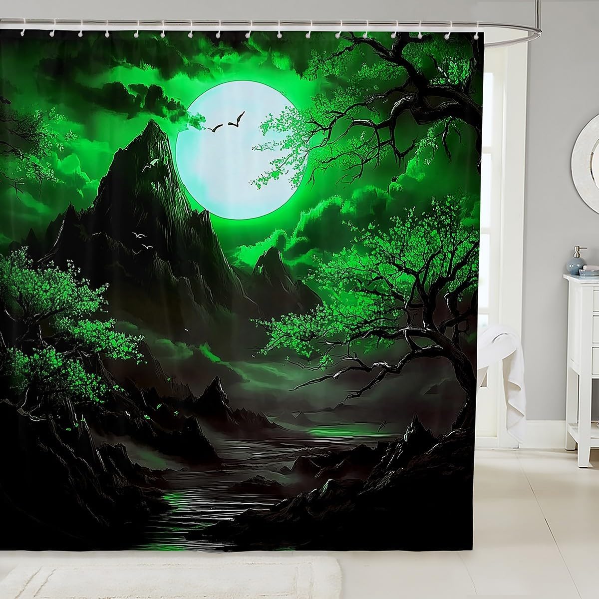 jejeloiu Girls Tokyo Street Shower Curtain 72"x78" Pink Japanese Street Bath Curtain for Boys Teens Traditional Retro Bathroom Shower Curtain Set Waterproof Japanese Ukiyoe Kids Bathroom Accessories