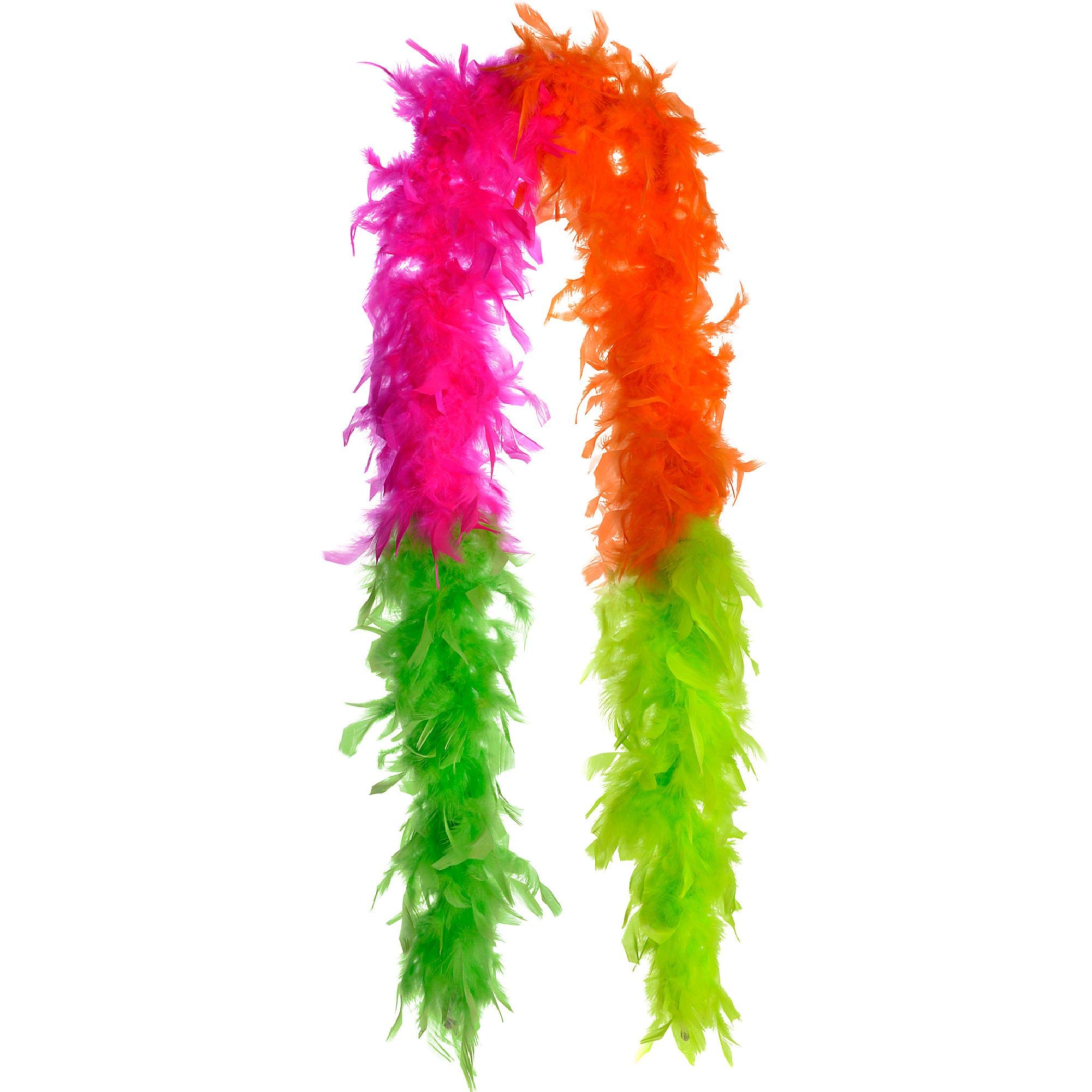 Vibrant Neon Multicolor Boa - 72" (1 Pc.) - Premium Quality With Extra-Fluff Party Accessory - Colorful & Fun Design - Perfect for Events & Stand Out Moments
