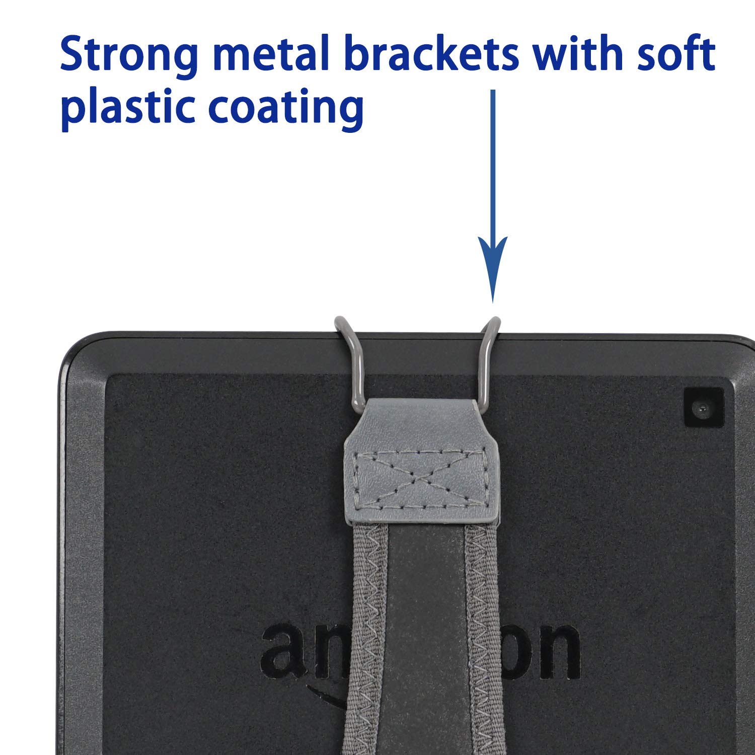 Supporto da polso con impugnatura per Kindle E-reader - Kindle e-reader 6" / Kindle Paperwhite/Kindle Voyage/Kindle Oasis/NOOK GlowLight Plus (grigio)