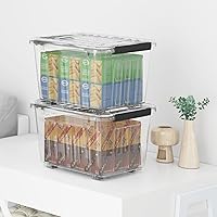 Vista 6 de 4 contenedores de almacenamiento de plástico de 60 cuartos de galón, caja de almacenamiento, paquete de 4, contenedor organizador con ruedas, tapa