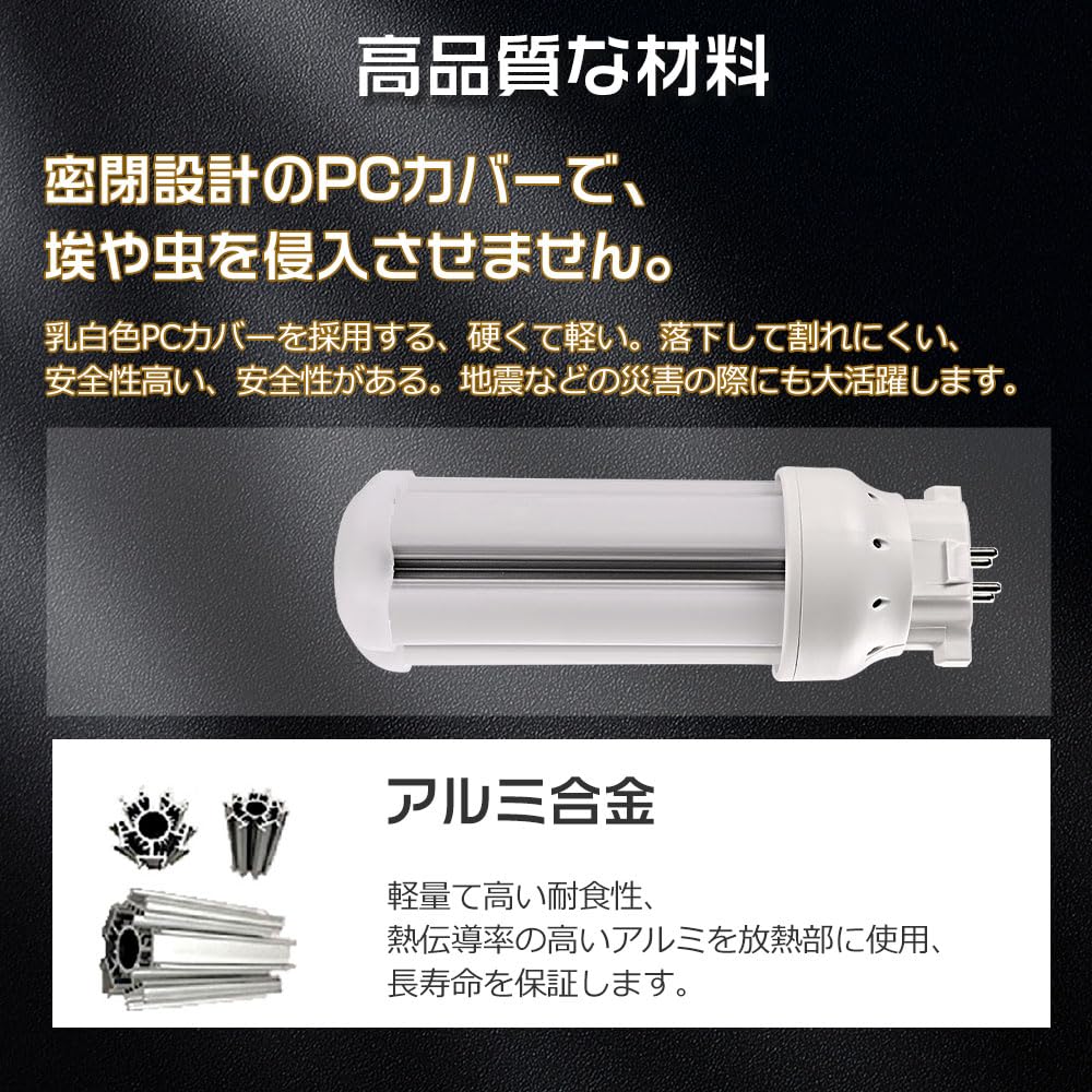 Amazon | FDL型LED照明交換可能 3波長形LED蛍光灯LED化 GX10q口金通用