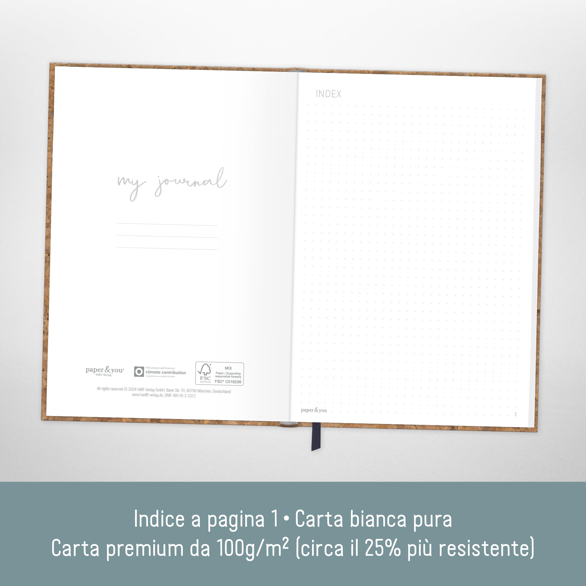 Bullet Journal Paper&You A5 - Quaderno A Punti Con Rilegatura A Spirale, 160 Pagine - Foto 4