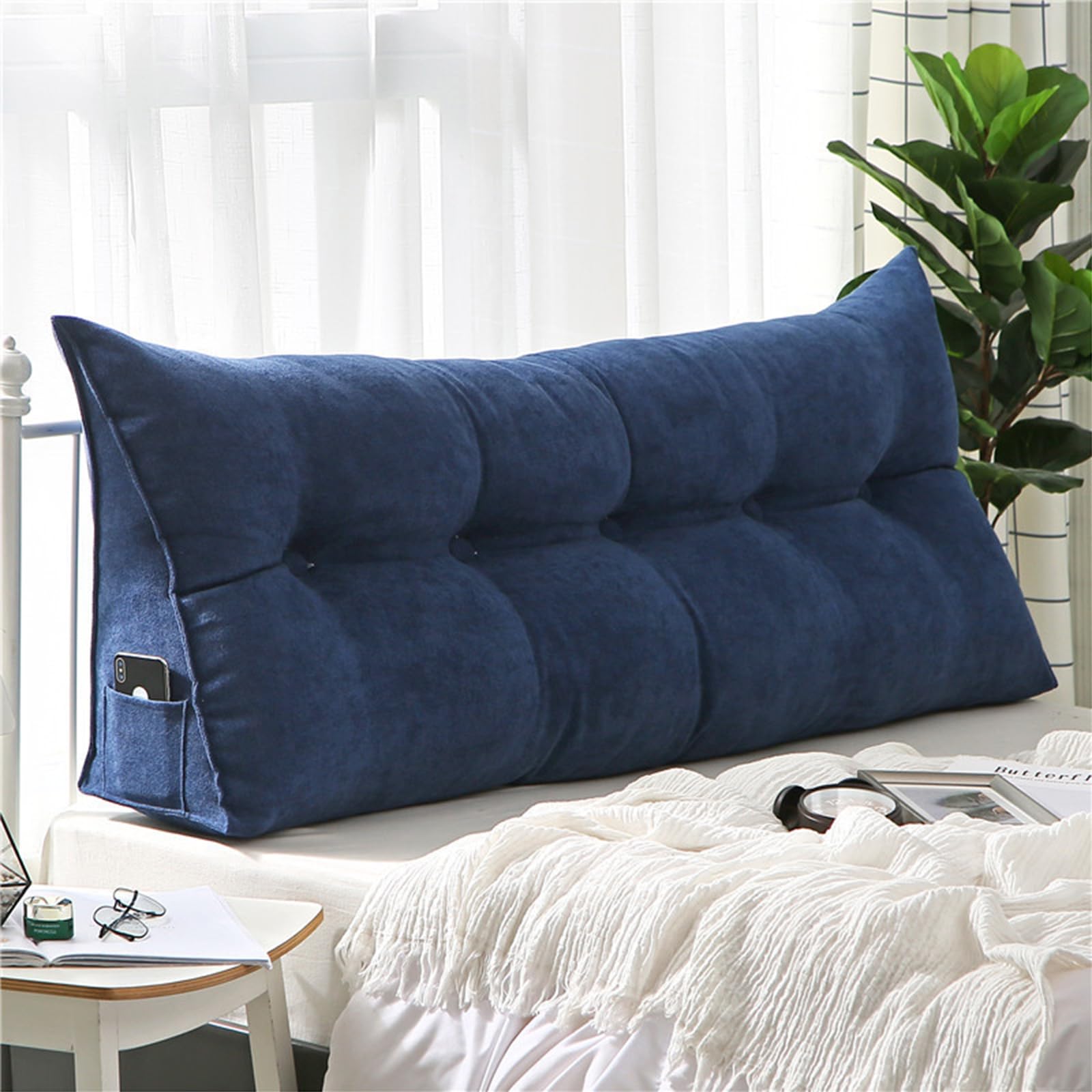 Generico Cuscino Schienale Divano Cuscino di Supporto per Testiera del Letto,Cuscino per Schiena per Divano Lettura con Rivestimento Sfoderabile per Camera Divano Letto,009,120 × 50 × 20 cm