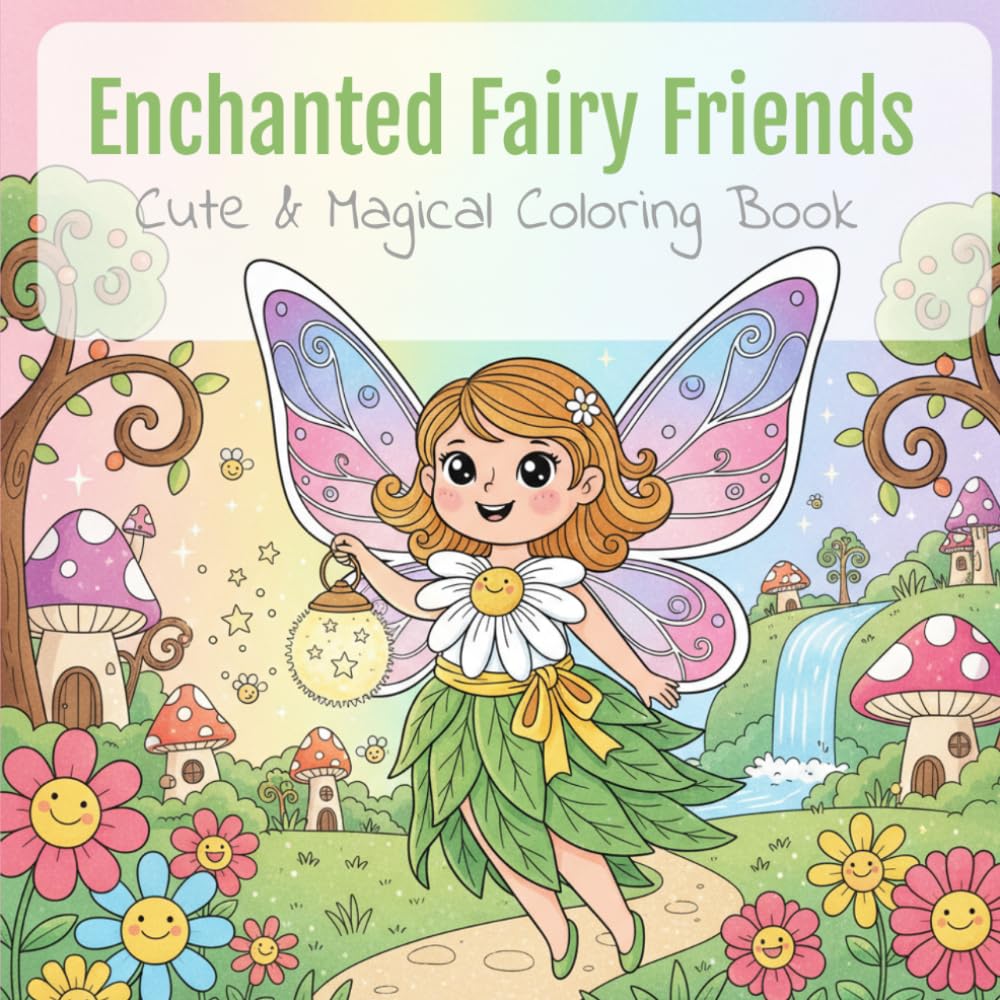 Enchanted Fairy Friends: Cute & Magical Coloring Book