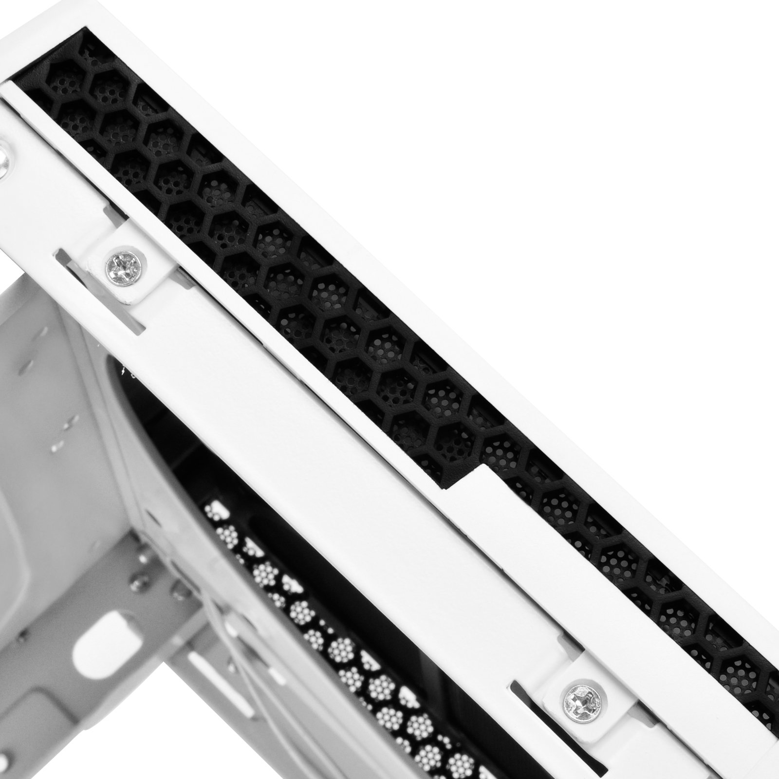 SilverStone SST-SG13WB - Sugo Mini-ITX Compact Computer Cube Case, pannello frontale con Mesh, nero bianco