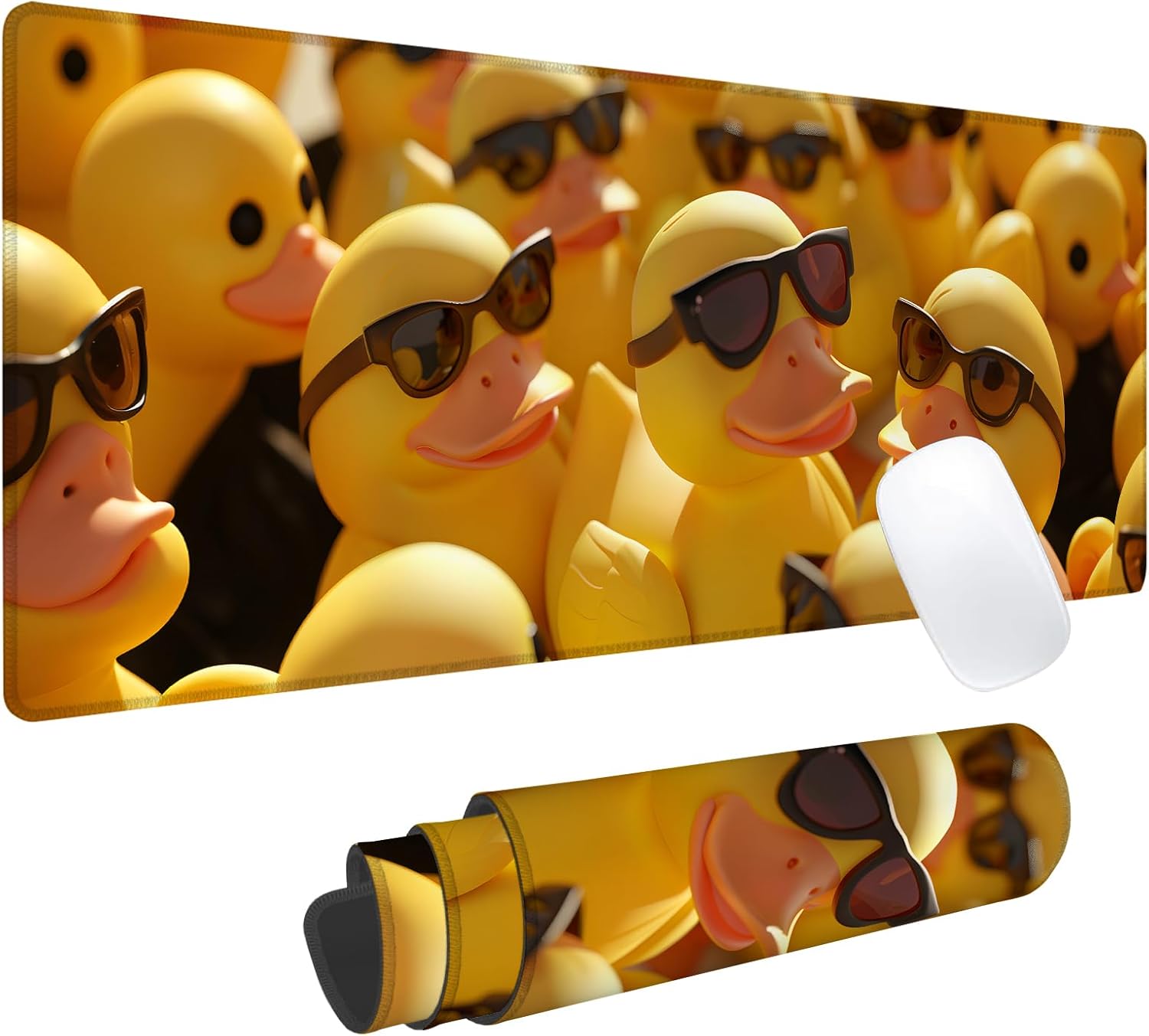 Cool Rubber Duck Gaming Mouse Pad, Office Desk Mat, Anti-Slip Rubber Base Cool Aesthetic Mouse Pads for Computer Laptop Keyboard School Home Desktop Gamer Home Accessories Decor 31.5″ x 11.8″ Cool Rubber Duck Gaming Mouse Pad, Office Desk Mat, Anti-Slip Rubber Base Cool Aesthetic Mouse Pads for Computer Laptop Keyboard School Home Desktop Gamer Home Accessories Decor 31.5″ x 11.8″
