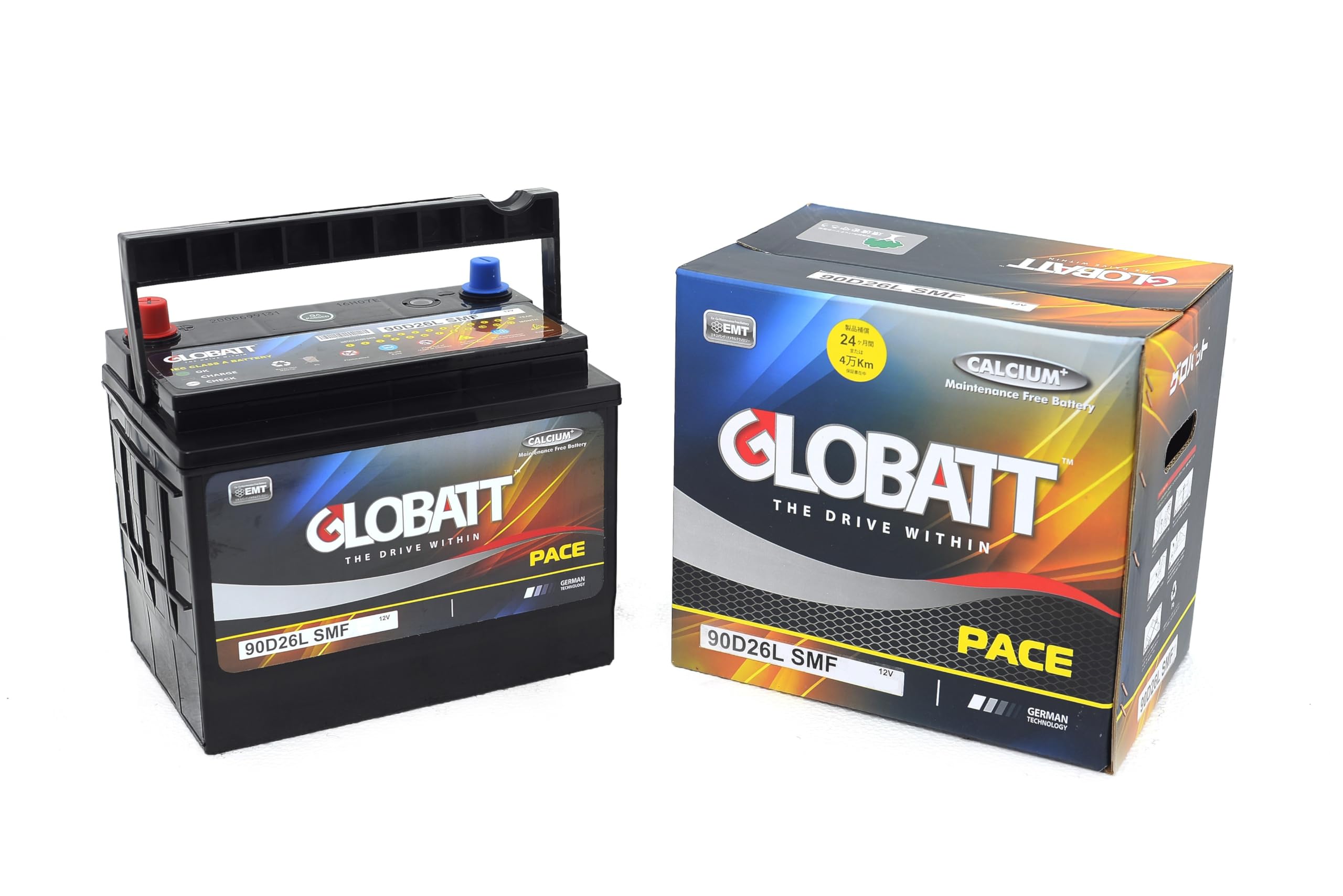 Amazon.co.jp: GLOBATT[グロバット]国産車用バッテリー (SMF)90D26L