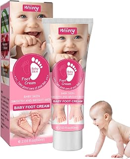 5 Pcs Hidratante orgânico para bebês - Creme Nutritivo para Bebês 60ML Para Evitar Secura, Rachaduras e Vermelhidão | Hidratante orgânico para bebês hidrata, suaviza e acalma delicadamente