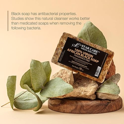 Miniatura 4 de Star Care Jabón negro africano 100 virgen 16 onzas