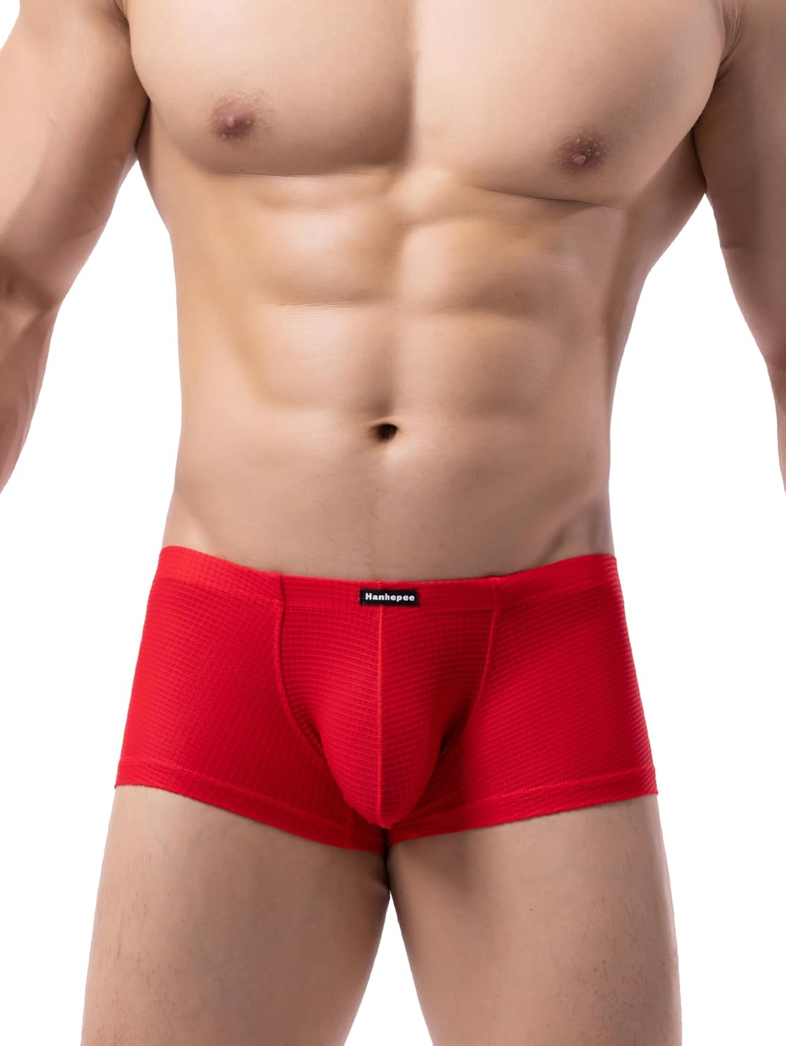 Mens Active Underwear Sport Soft Performance Boxer Briefs Bulge Pouch Trunks - Image 4