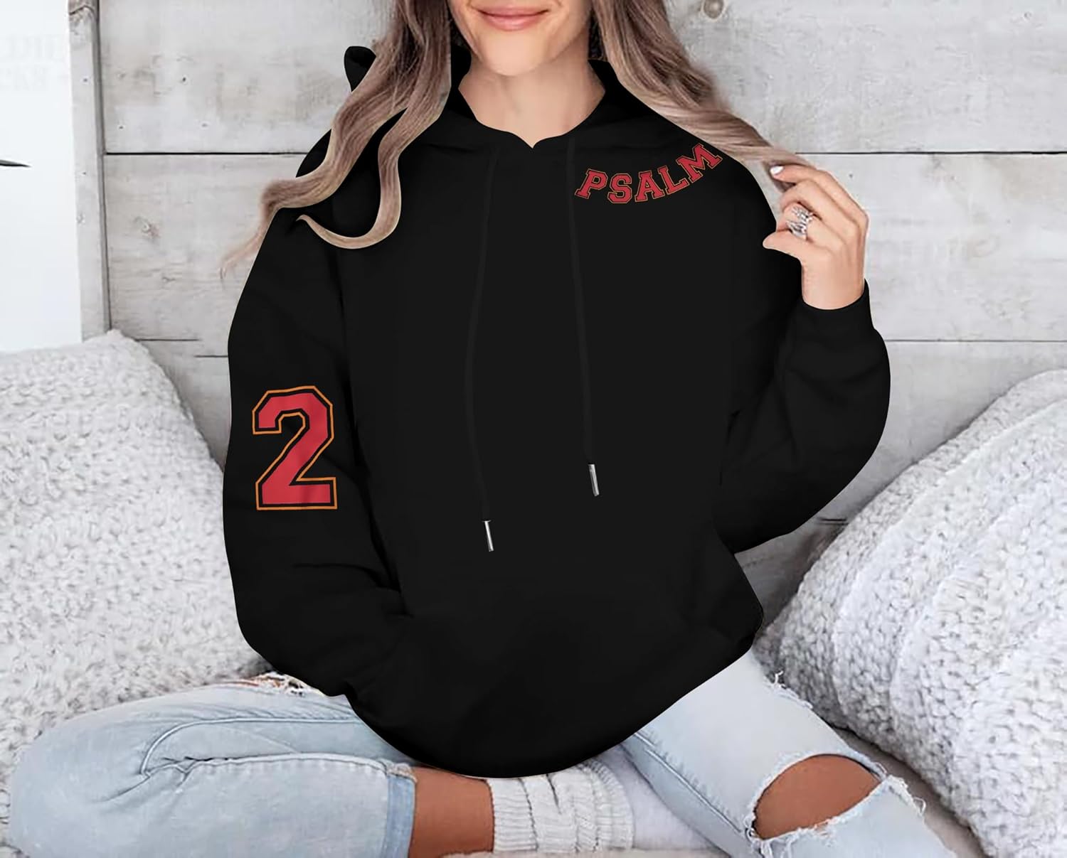 FAYALEQ Christian Sweatshirt For Women God Is Good Hoodies Faith Pullover Bible Verse Long Sleeve Tops - Image 4