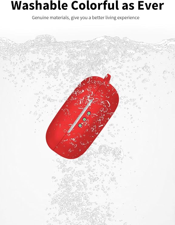 Silicone Protective Case for EarFun Air Pro 4 Earbuds - Durable and Eco-Friendly Bluetooth Earphone Cover with Precise Holes - Shock-proof,WaterProof, Comfortable Touch,Red