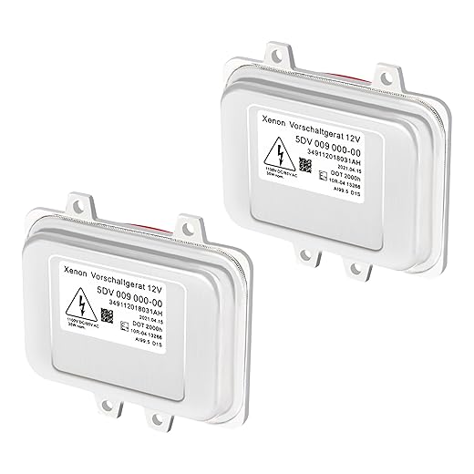 Hid Headlight Ballast Replacement for 5DV 009 000-00 Cadillac Escalade 2007-2014 - Xenon Headlight Ballast Control Unit for BMW E60 2006-2009 Chrysler Town Country 2008-2014 5DV009000-00 2pcs