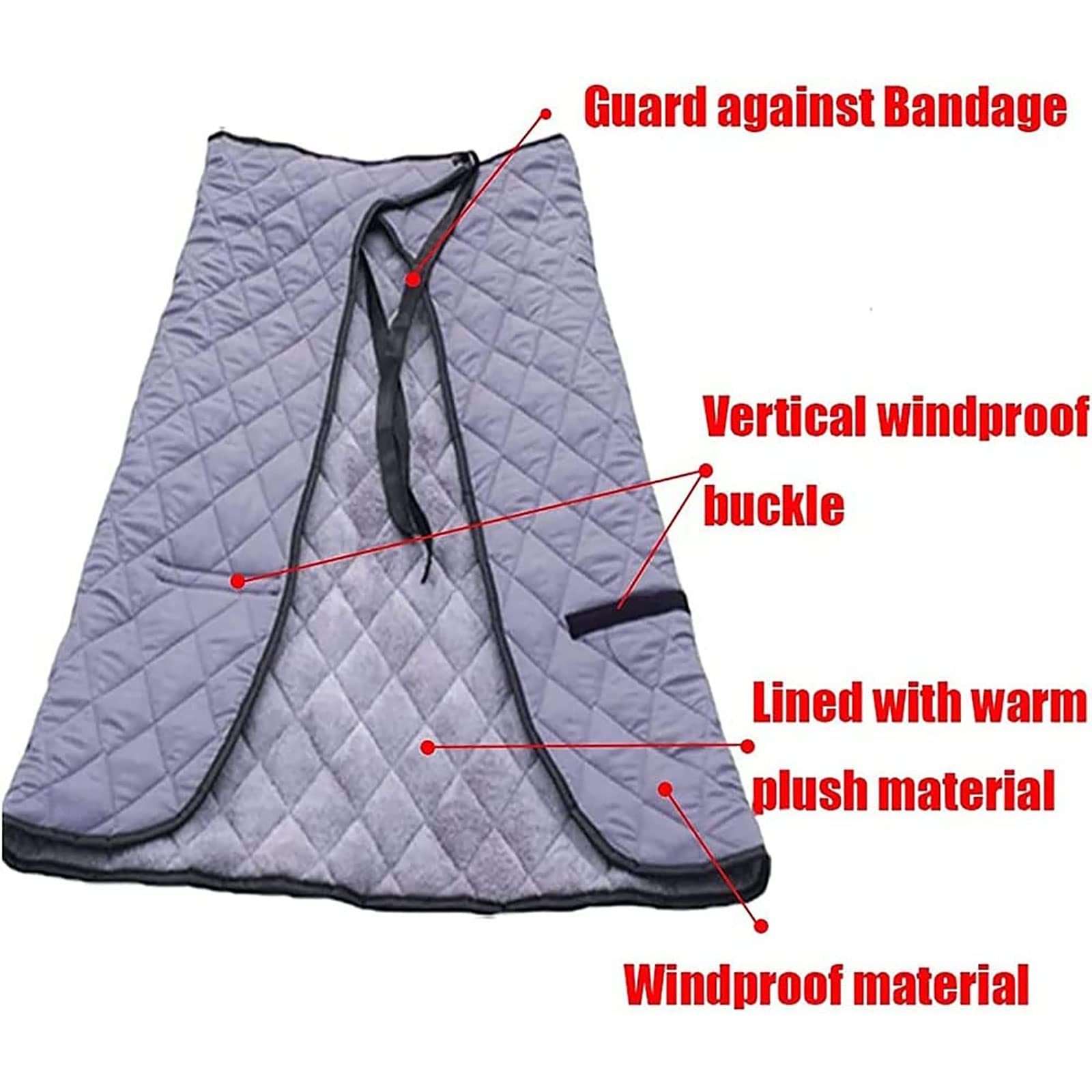 Manta de invierno para silla de ruedas, forro polar impermeable, cómoda, mantiene caliente la parte inferior del cuerpo y las piernas, saco de dormir cortavientos, funda de forro polar para silla de