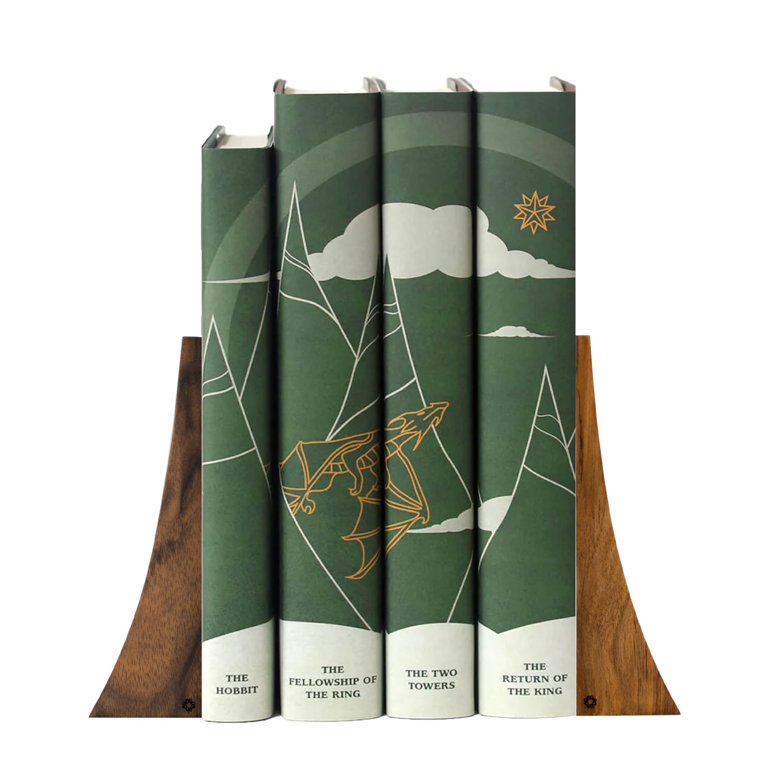 Aazon.co: TILISA Handade Wooden Book Ends - Decorative Bookends for