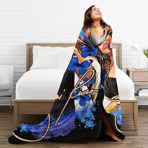 Miniatura 5 de Jenni Singer Rivera - Manta de franela polar para todas las estaciones, cálida y ultrasuave, manta casual para cama, sofá, cama, sofá o dormitorio,