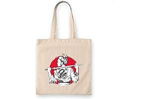 Personalized New Year Celebration Samurai Girl Back Tattoo Multicolored Canvas Tote Bag