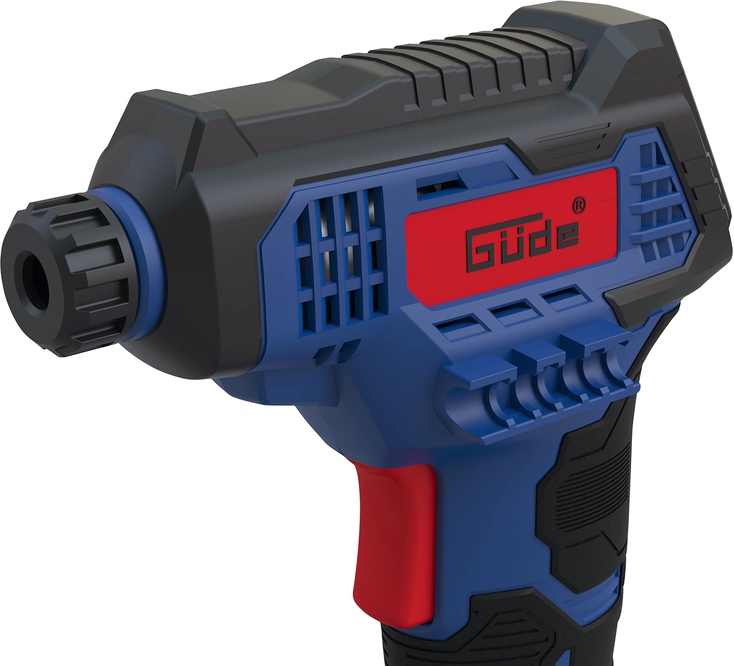 Güde Set di compressore a batteria e pompa ad aria KLS 18 – 0 (18 V, pressione massima: 7 bar, eff. quantità di consegna 0 bar: 30 l/min, flusso d'aria: 45 m³/h, lampada da lavoro a LED, manometro