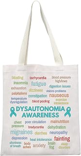 Dysautonomia Awareness Symptoms Tote Bag POTS Syndrome Gift Chronic Illness Therapy Gift POTS Awareness Gift