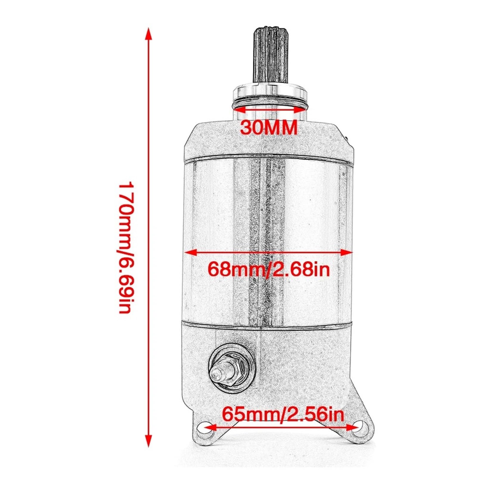 Motorino avviamento Per XV400 XV500 XV535 Virago XVS400 XVS650 Drag Star 3JB-81800-01 3JB-81890-00 22U-81800-60 4VR-81800-00 Motorino Avviamento