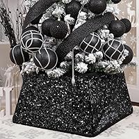 Vista 27 de XmasExp - Collar para árbol de Navidad, 33.5 pulgadas, falda para árbol de Navidad, decoración del hogar, anillo para árbol de Navidad, cubierta