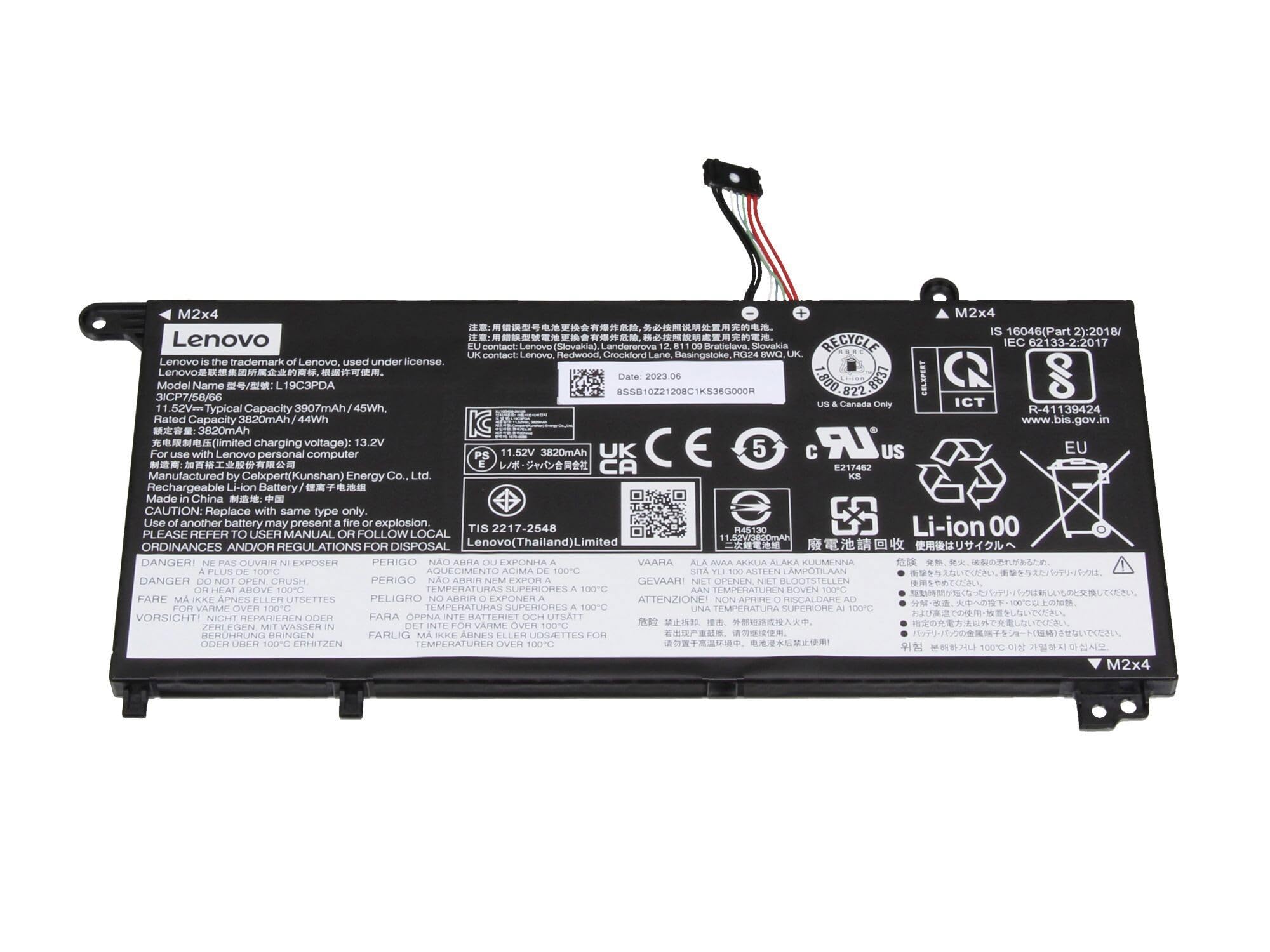 Lenovo L19C3PDA originale Batteria 45Wh 3 celle per ThinkBook 15 G2 ITL (20VE