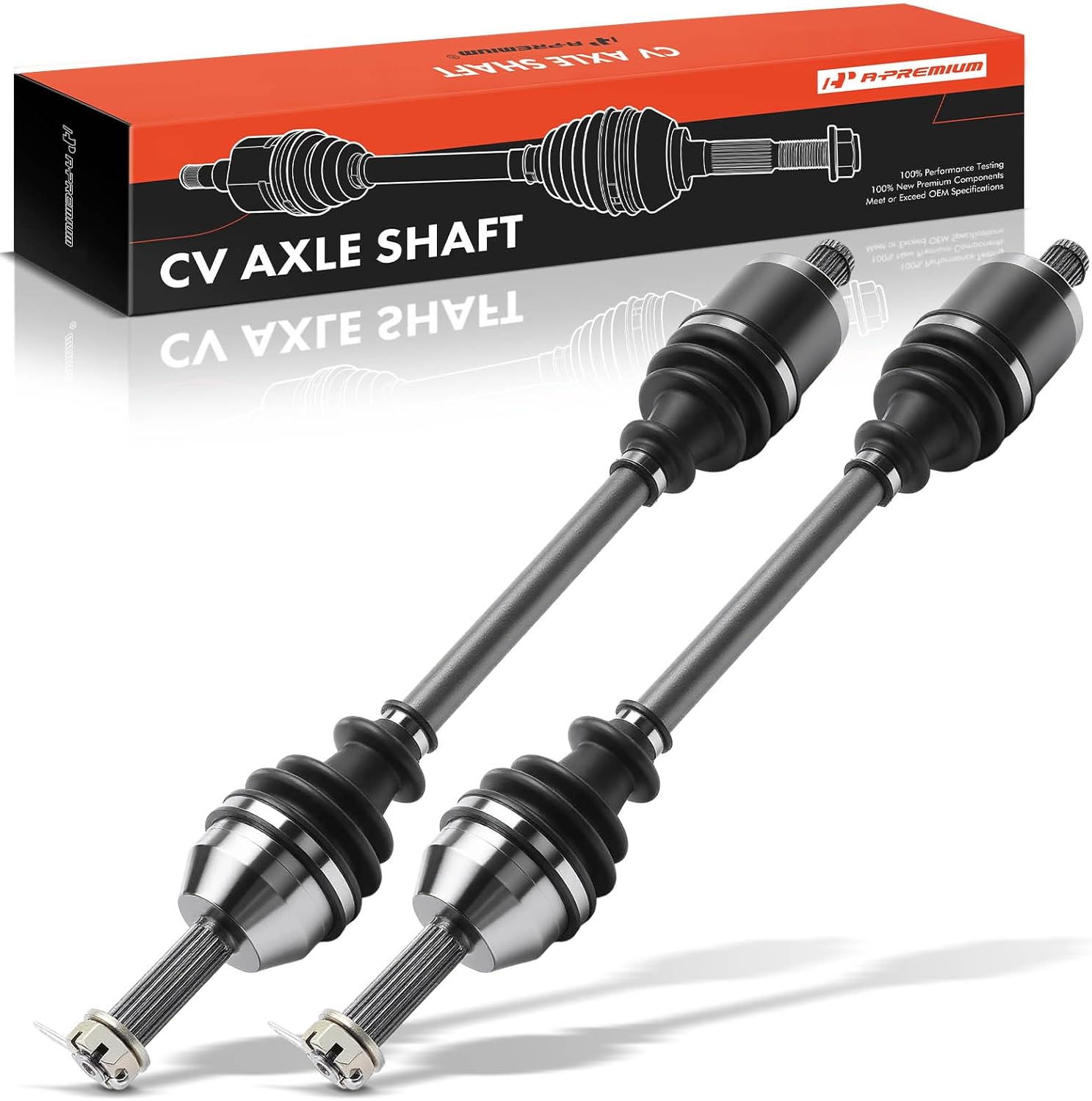 A-Premium Pair (2) Front CV Axle Shaft Assembly Compatible with Polaris Ranger 400 2010-2014, Ranger 500 2011-2013, Ranger 570 2014, Ranger 800, Ranger Crew 500 570, Driver and Passenger Side