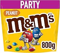 M&amp;M'S Chocolate Bag, Peanut &amp; Milk Chocolate, 800g Party Bag, Bulk Chocolate, Ideal for Gift, Snacks and Sharing