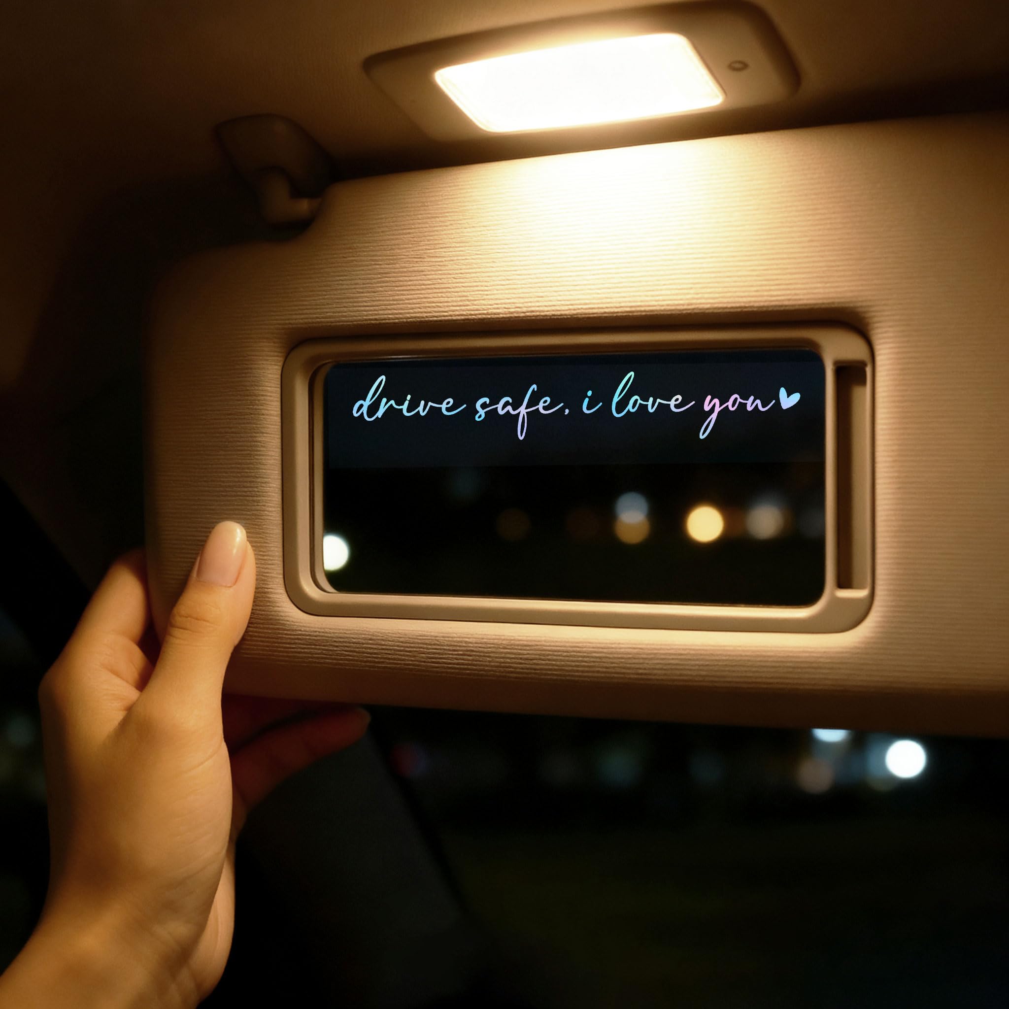 Hello Beautiful Mirrors Decal | Adesivo per finestrino auto, per specchietti retrovisori, per donne