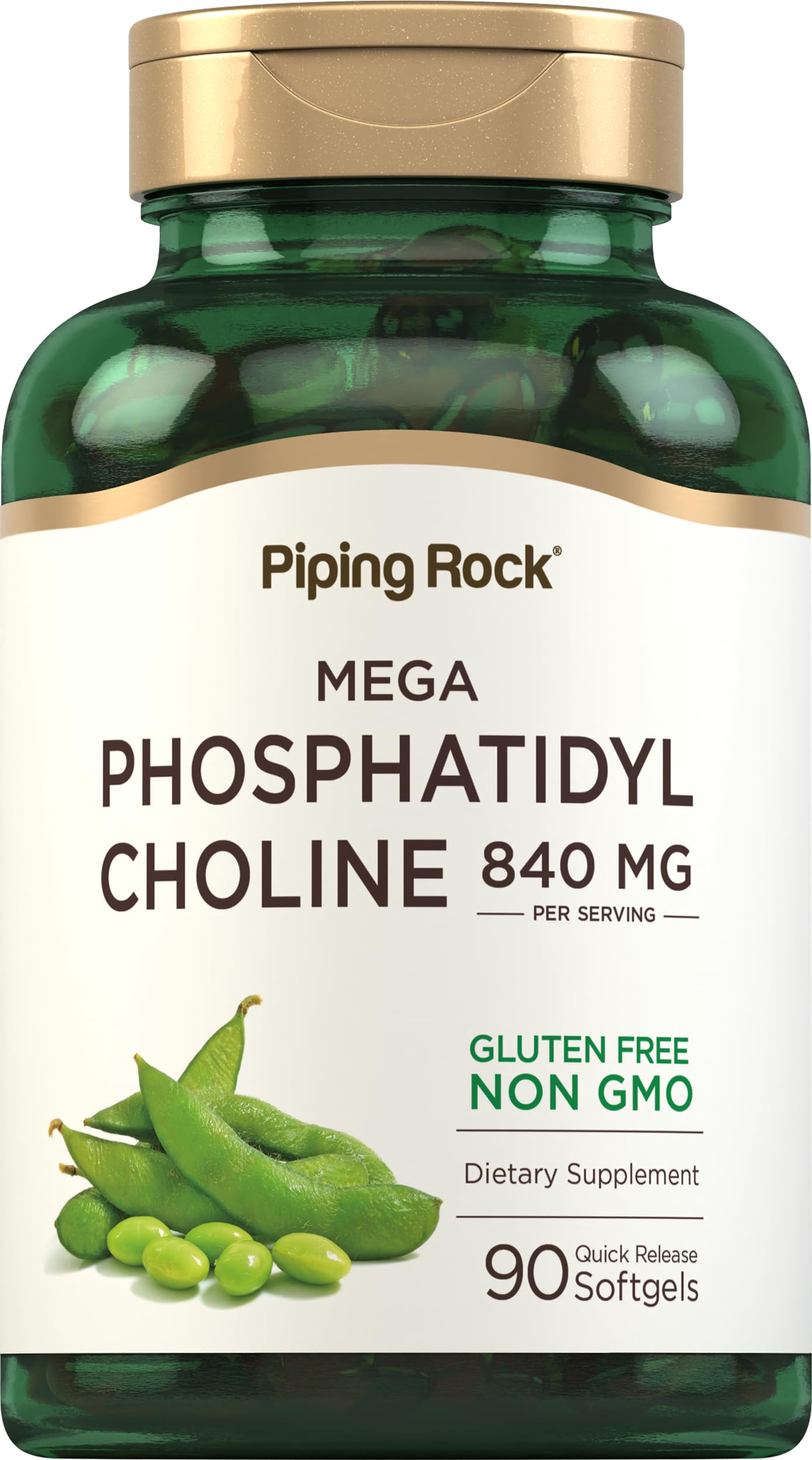 Piping Rock Phosphatidyl Choline Supplement | 840mg | 90 Softgels