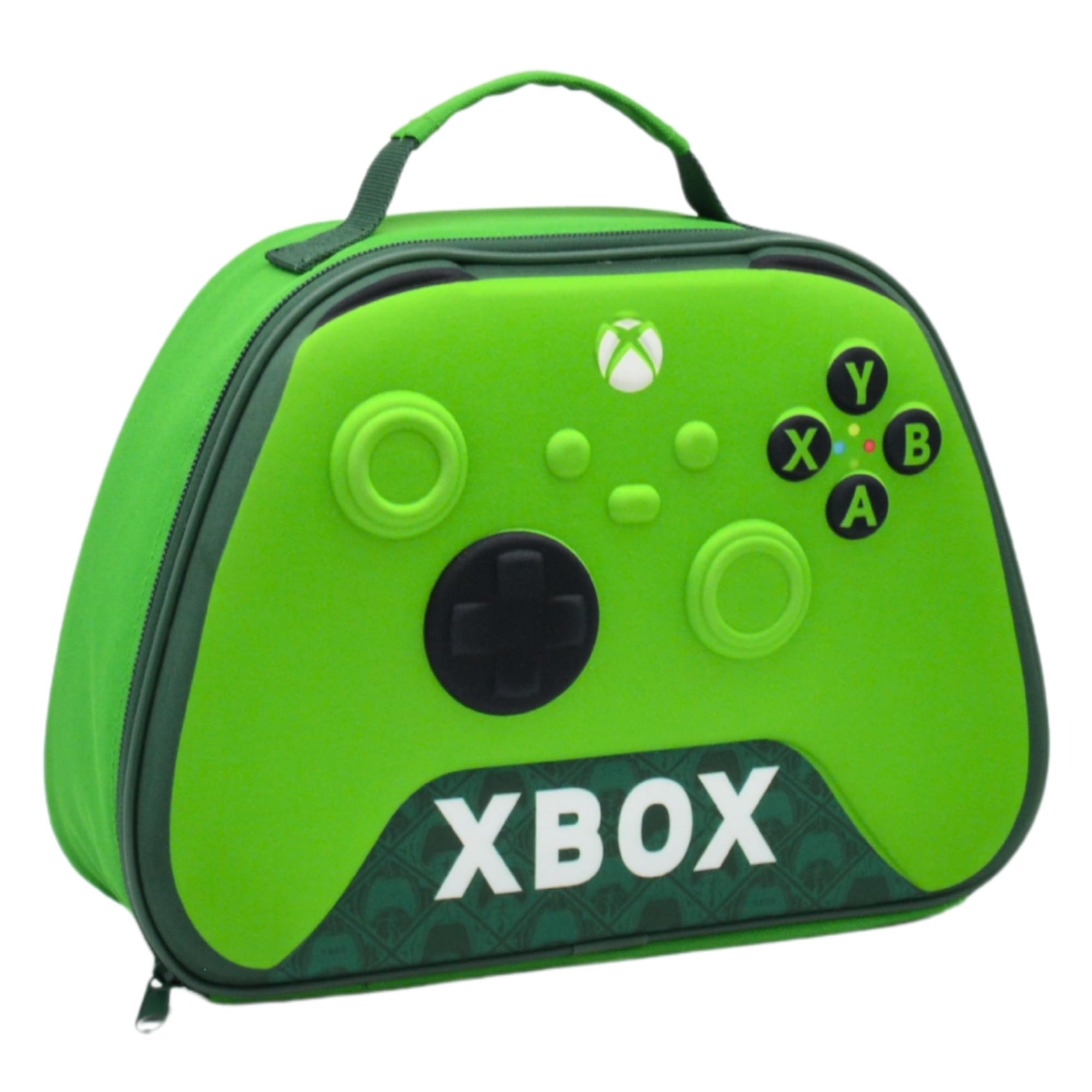 Official Xbox Lunch Bag for Kids - Ideal Lunch-Box, Snack & Drink Holder for School, Camping or Travel. Green Controller Shape & Style — image 1