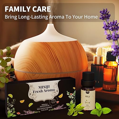 Miniatura 4 de Juego de 6 aceites esenciales de aromaterapia para difusor para el hogar, aceites aromáticos para aromaterapia, lavandería, fabricación de velas y