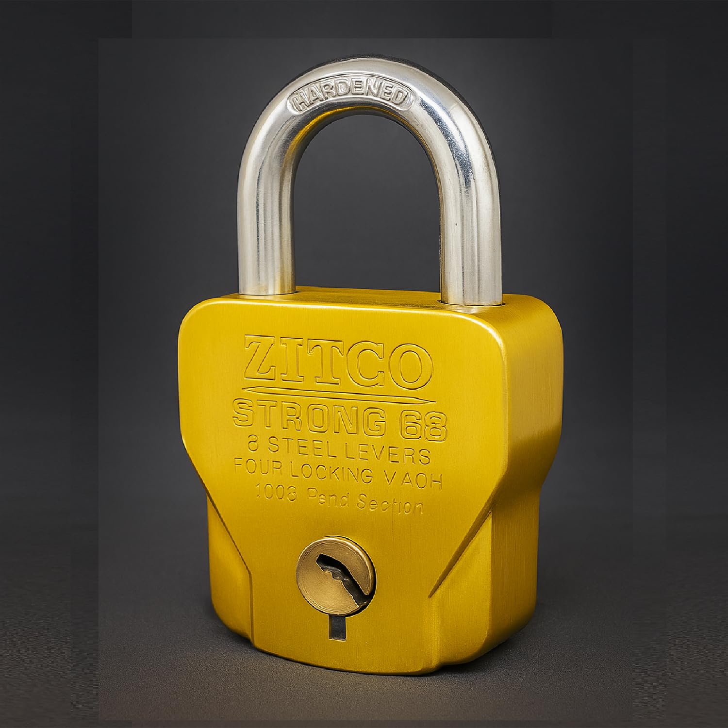 Unikkus Zitco Premium 68mm Padlock for Home Shop Room and Multipurpose| 9 Lever Security Lock with 4 Keys & Hardened Shackle | Heavy Duty Zinc Body for Home, Gate & Shutter-picture-15