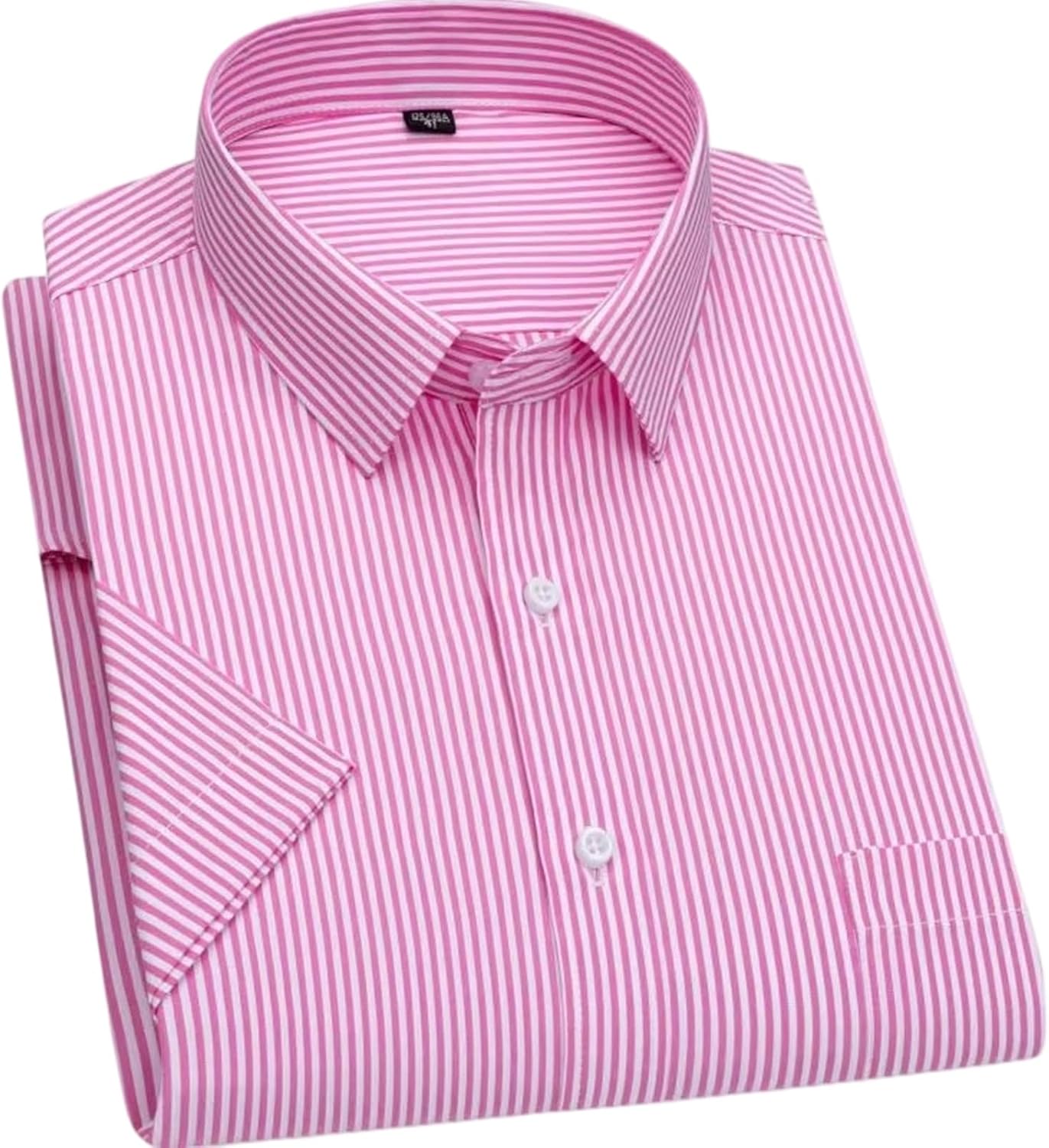 Men's Summer Striped Short-Sleeved Shirt Business Casual Formal Comfortable