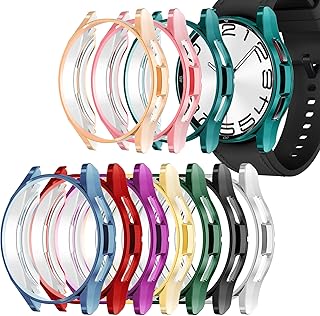 Wugongyan Case Compatible with Samsung Galaxy Watch 6 Classic 43mm 47mm Soft TPU Slim Cover Protective Bumper for Galaxy Watch 6 Classic 47mm Smartwatch Accessories(10 Colors, 47mm)