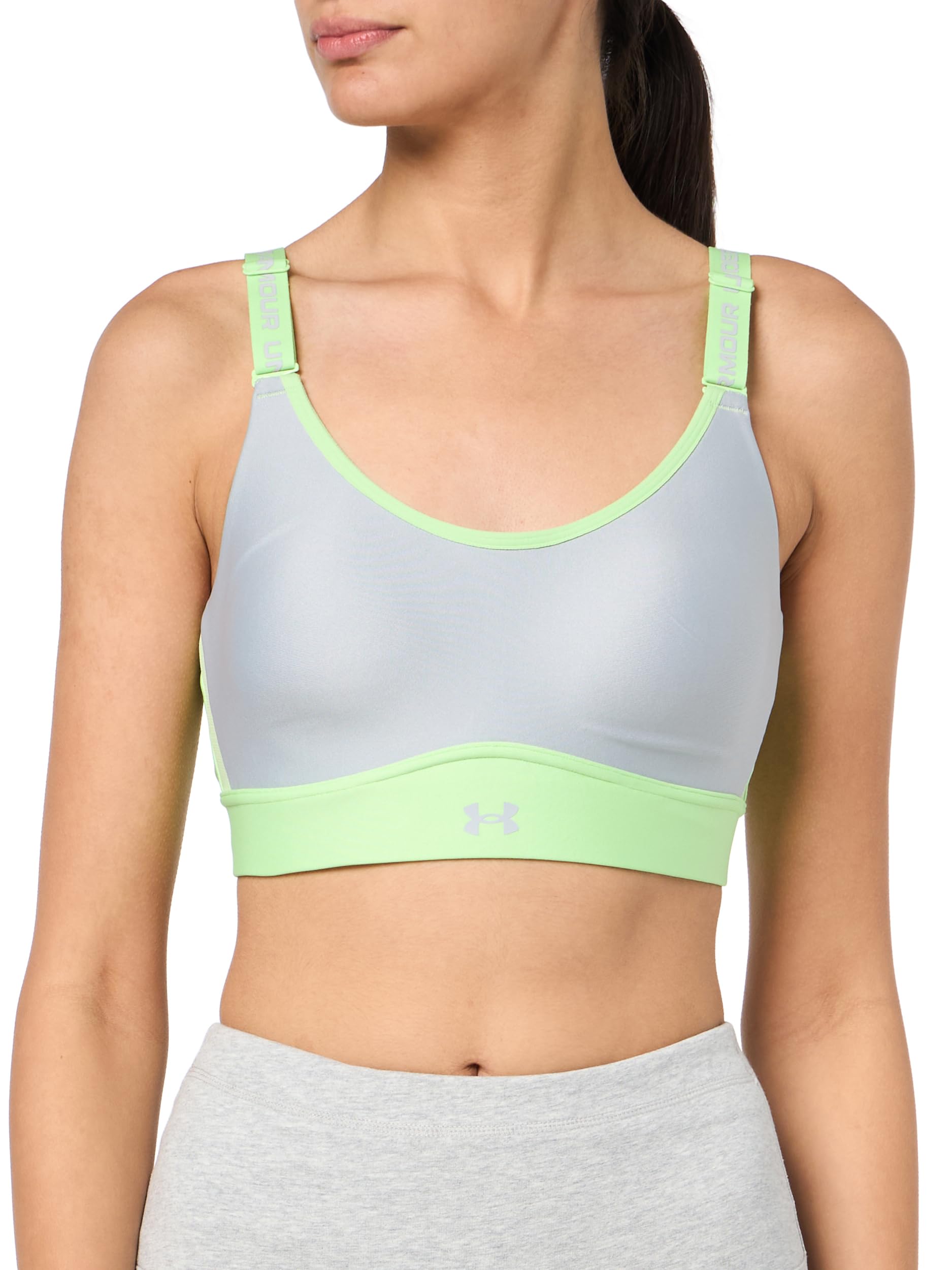 Under Armour Women's Armour Mid Heathered Sports Bra