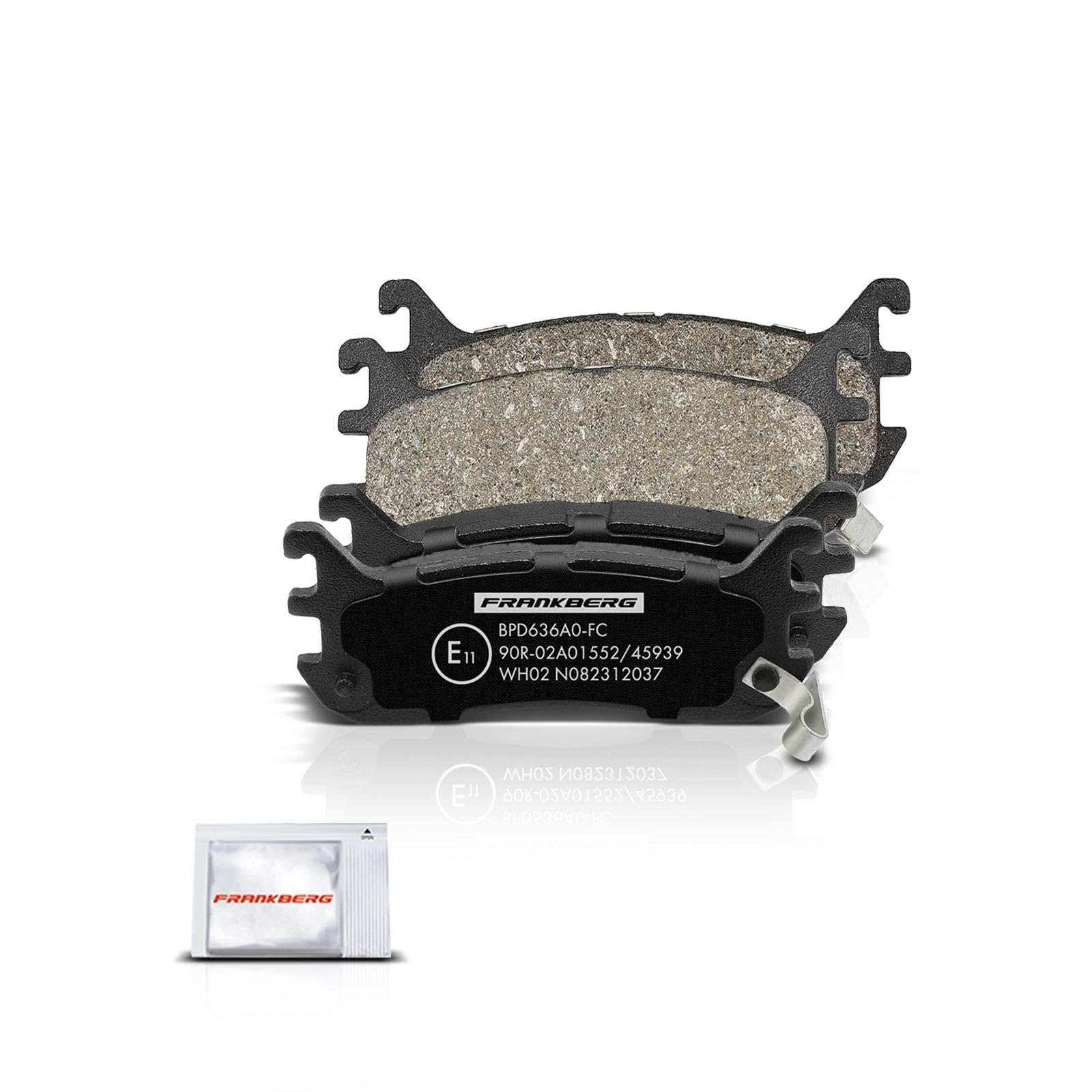 Frankberg Bremsensatz inkl. 4x Bremsscheiben + 8x Bremsbeläge Vorne Hinten Kompatibel mit MX-5 II NB MX-5 I NA Replace# NAY53323Z, BB4C26251