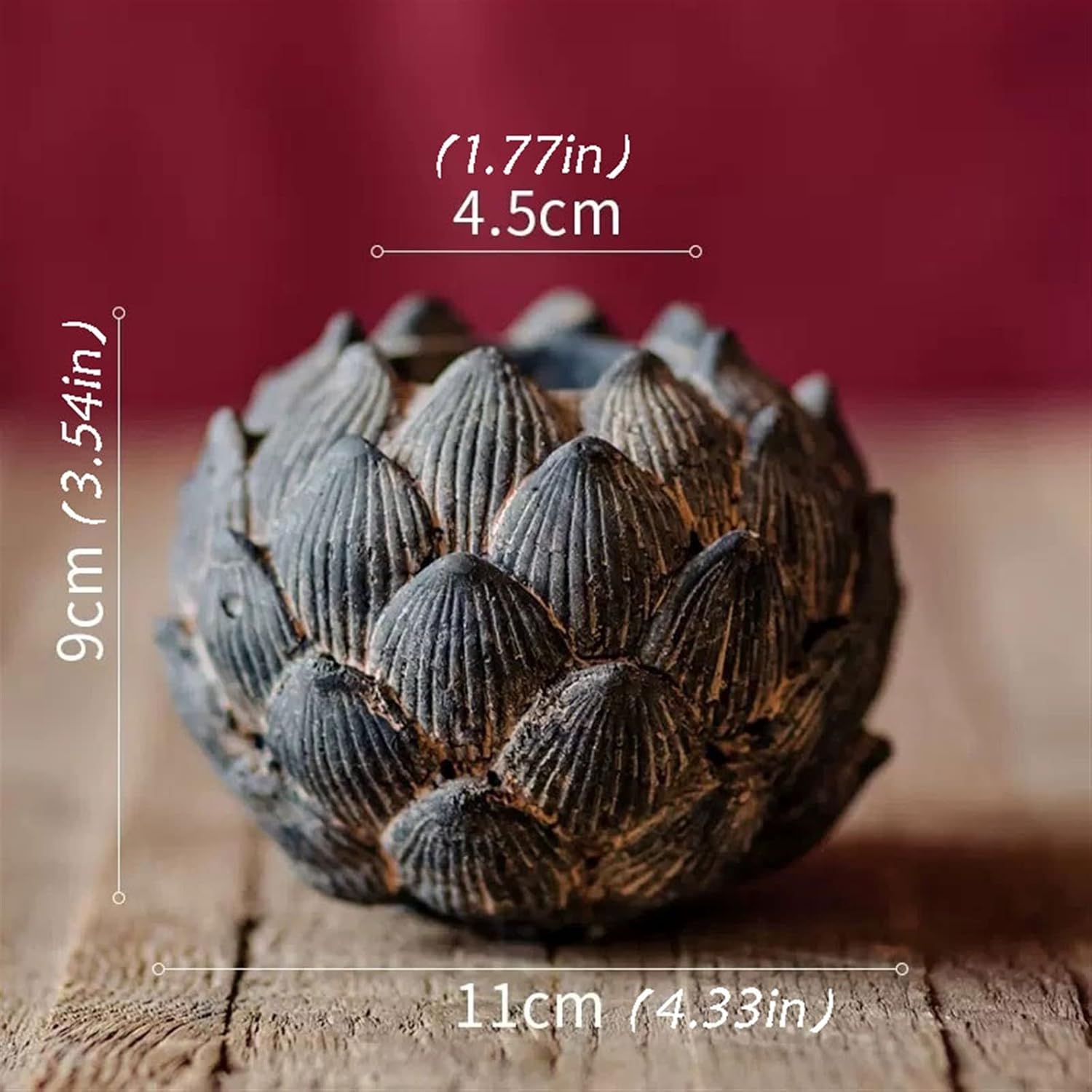 キャンドルホルダー ロータスキャンドルスティック レトロアート装飾 装飾品 ポーチ リビングルーム キャンドルホルダー ホリデーデコ