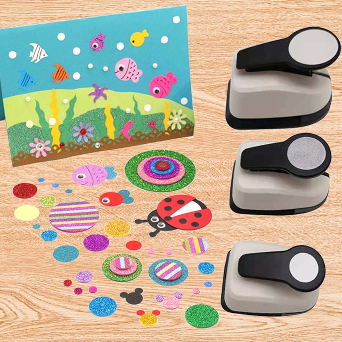 Amazon | クラフトパンチ 1個/5個セット ペーパーパンチャー 型抜き