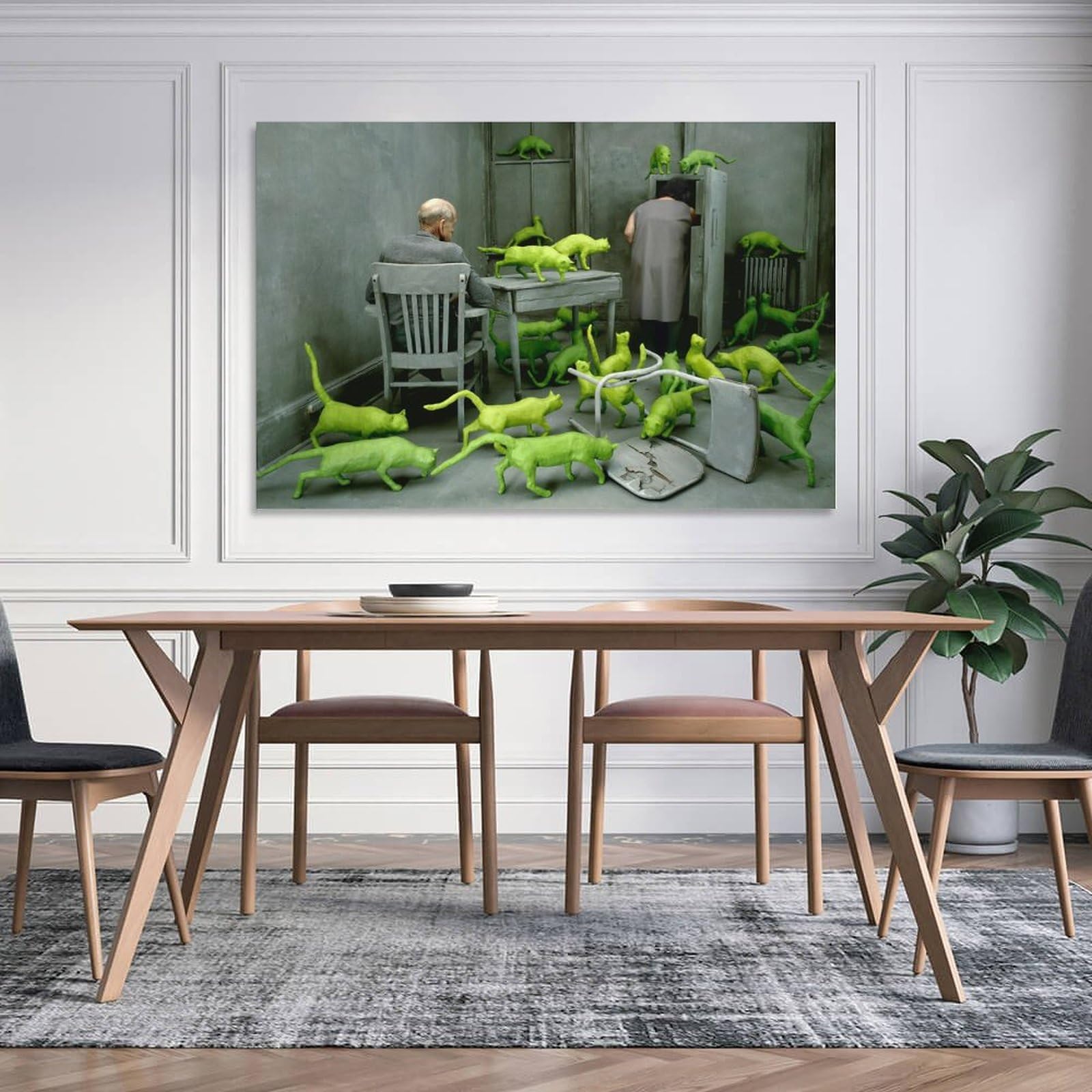 Amazon.com: Radioactive Cats by Sandy Skoglund Painting Art Poster