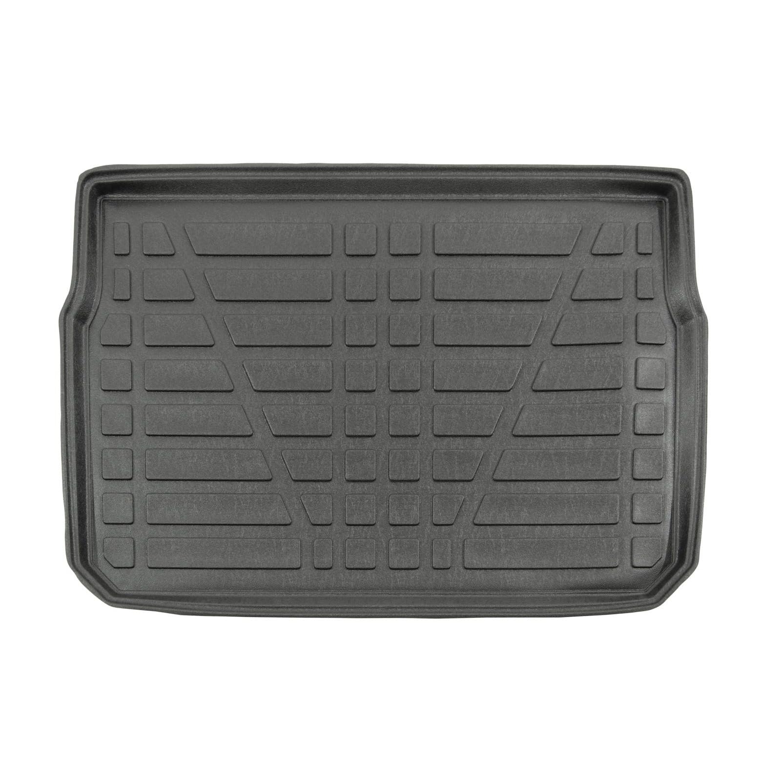 SCOUTT Tapis De Coffre sur Mesure pour Citroen C3 2016-2023, Noir, Antidérapant, Bord Haut, Toutes Saisons