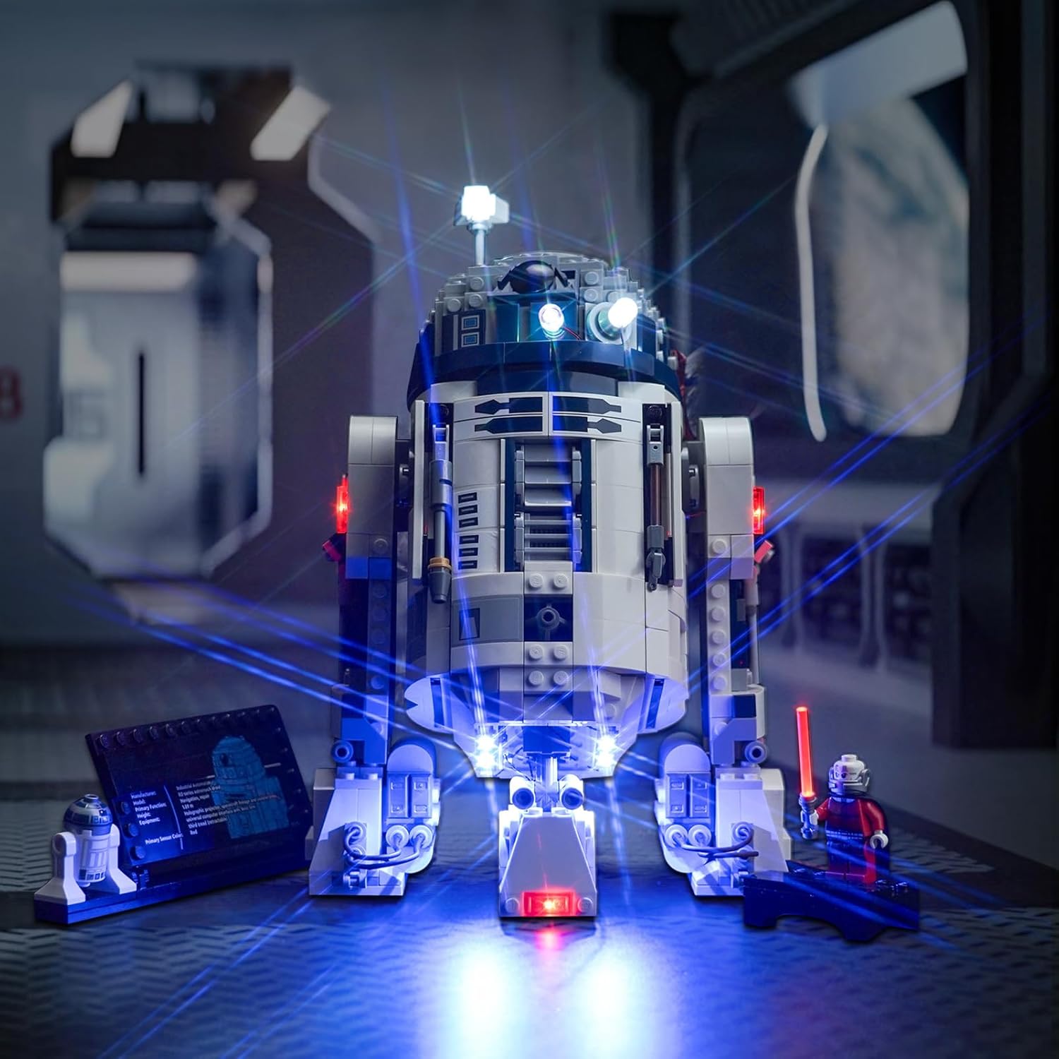 BrickBling LED Light Compatible with Lego R2-D2, Compatible with Lego 75379-No Model