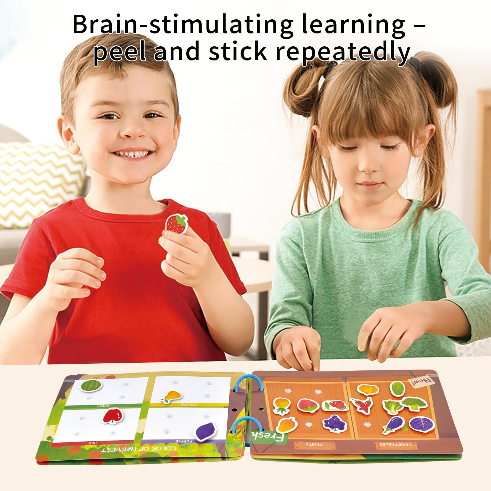 KUKUTrue® Montessori Toy 1 2 3 Years, Animal Busy Book, 1 Year Old Toys, Busy Board 1 Year Old, Sensory Board - Image 4