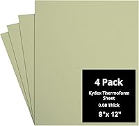 Vista 119 de Kydex Sheets - Solid Color DIY Kit for Crafting Holsters, Sheaths, and Mag Pouches - (8x8, 8x12, 12x12), Premium Thermoform Sheets - Thick, Durable
