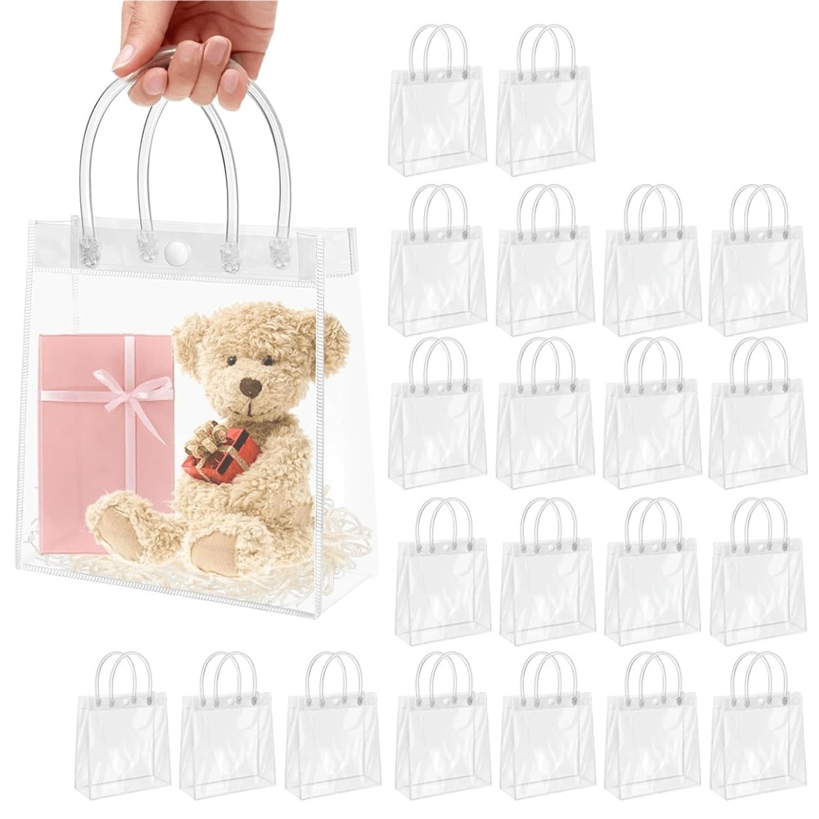 Geschenktüten 50 Stück transparente Geschenktüten