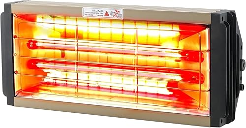 DATOUBOSS Lámpara de secado de pintura infrarroja de mano de 2000 W, lámpara de secado de pintura de onda corta, lámpara de calefacción de pintura