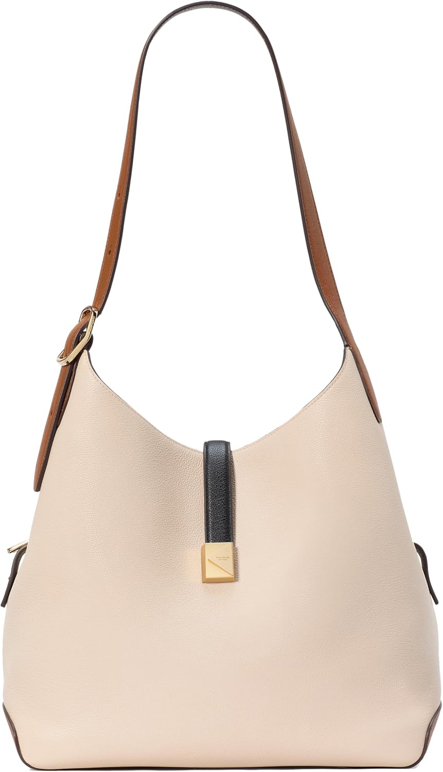 kate spade new york Deco Colorblocked Pebbled Leather Large Shoulder
