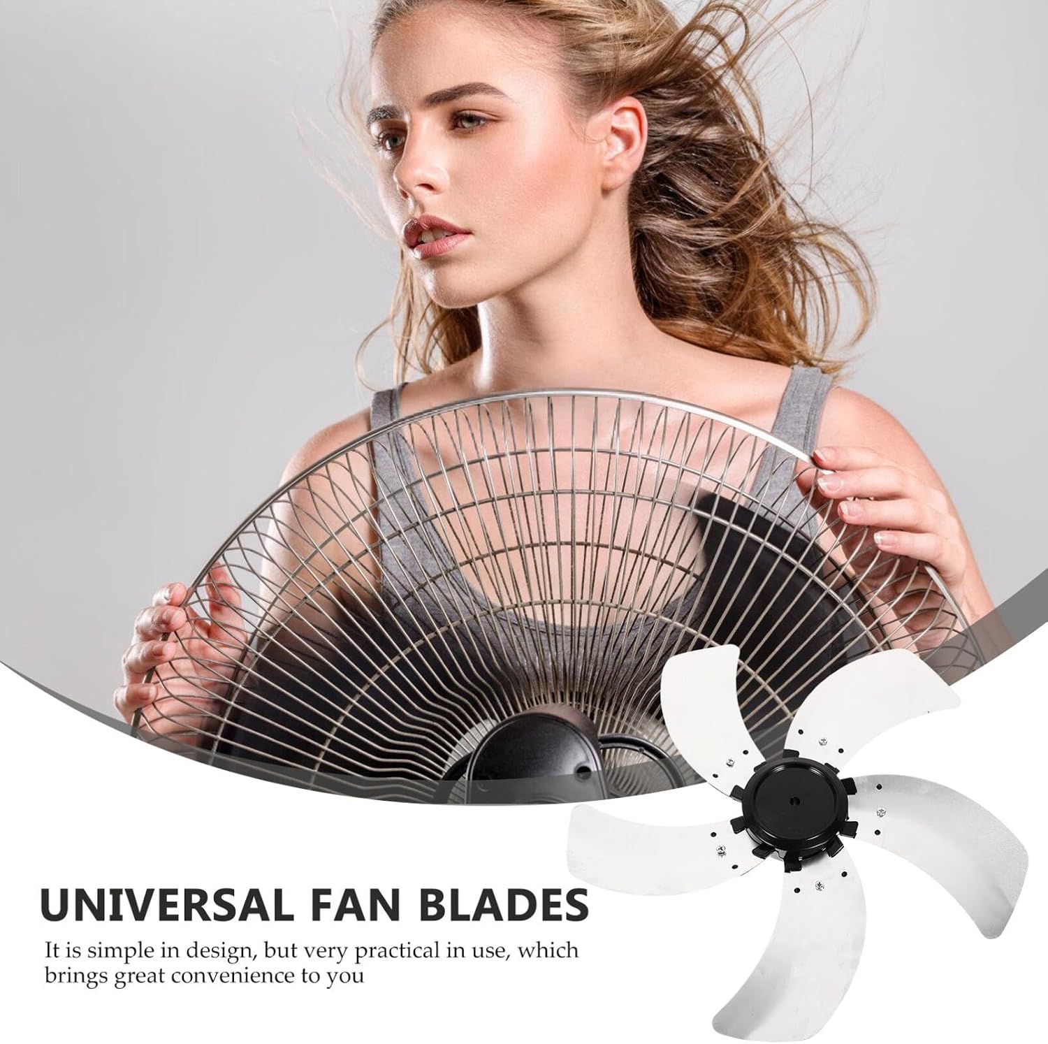 Kichvoe Metal Fan Replacement Leaves Blades for Pedestal and Table Fans Lightweight and Sturdy Easy to Install