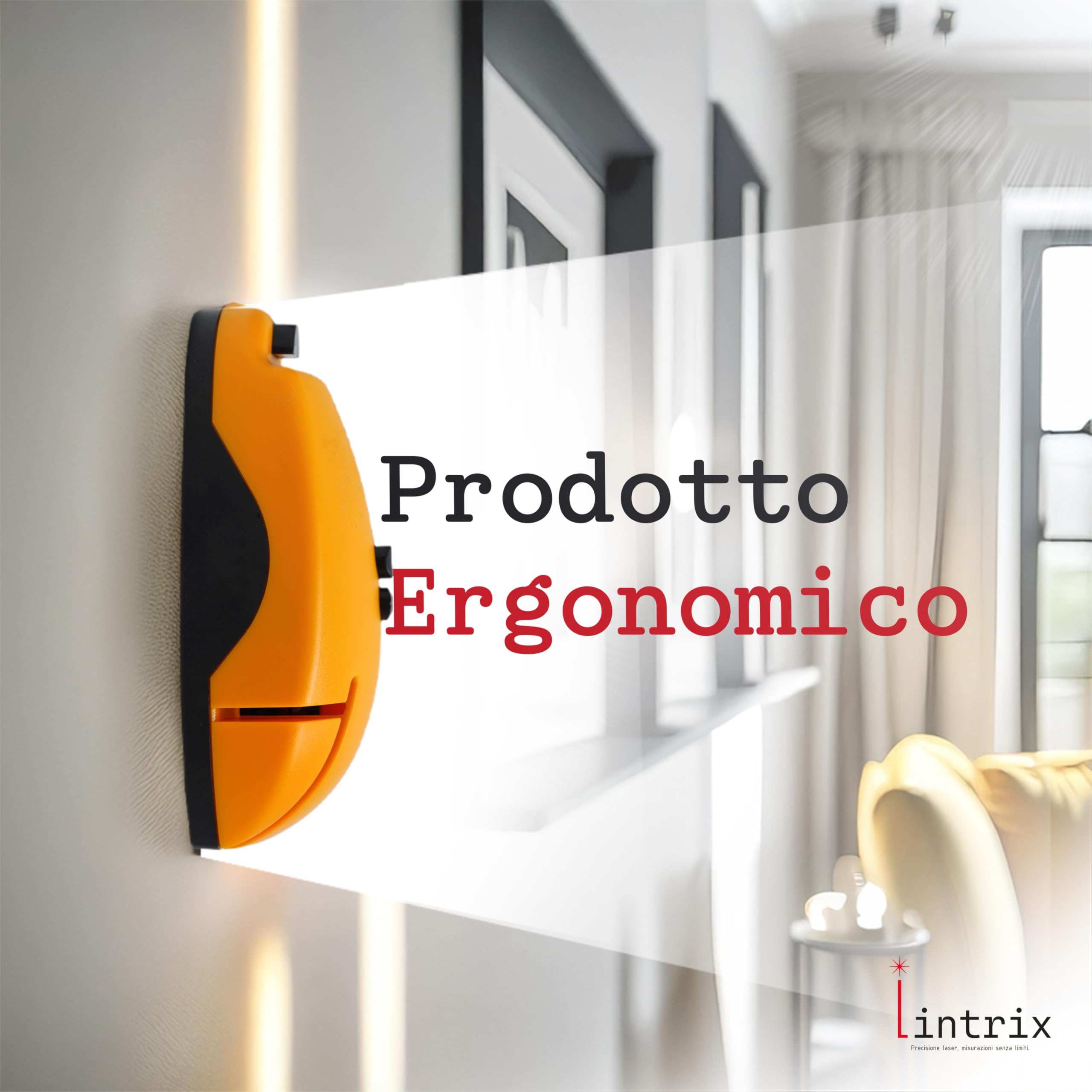 Metro Livella Laser Professionale con Doppia Bolla, Livella Multifunzione per Quadri, Mensole e Decorazioni, Livella a Bolla con Laser di Precisione per Casa, Ufficio e Fai da Te