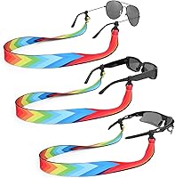 Vista 1 de Floating Sunglasses Strap 3 Pack, Adjustable Floating Eyewear Retainer, Neoprene Eyeglasses Strap Cord Lanyard for Women Men